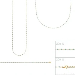 Collier femme plaqué or perle miyuki - YU0U6U45