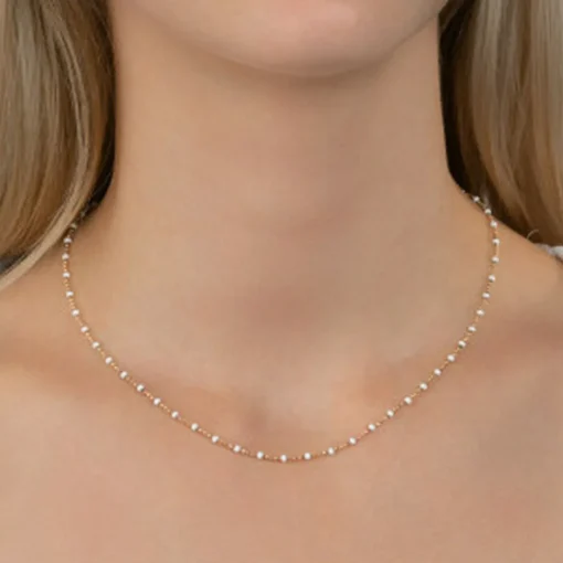 Collier femme plaqué or perle miyuki - YU0UWY45