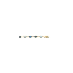 Collier Femme plaqué or pierres bleues cristal Maison de la Bijouterie YVV0VZ45