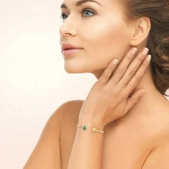 Collier femme plaqué or serti clos - UW30Y55V