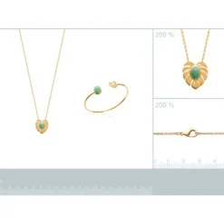 Collier femme plaqué or serti clos - UW30Y55V