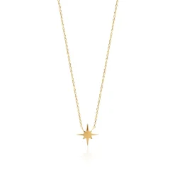 Collier femme plaqué or étoile Maison de la Bijouterie UYZ40W45 Plaqué or