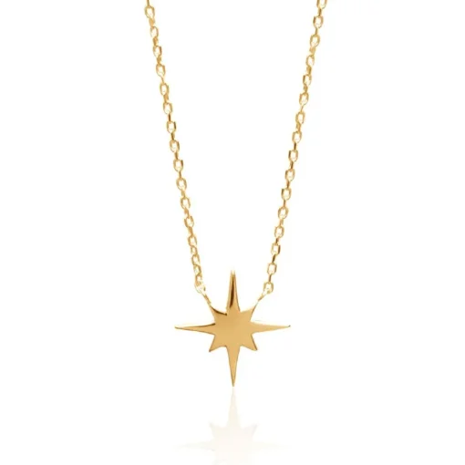 Collier femme plaqué or étoile Maison de la Bijouterie UYZ40W45 Plaqué or