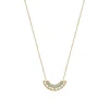Collier femme plaqué or turquoise serti griffe - UWZWUV45