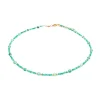 Collier Femme Sloya Paloma en pierres Agate Verte