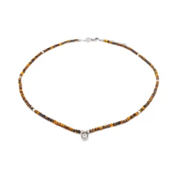 Collier Femme Sloya Lumia Oeil de Tigre