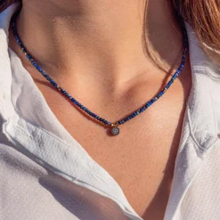 Collier Femme Sloya Lumia Lapis-lazuli