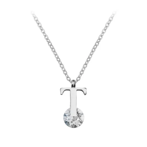 Collier Femme So Charm - B1498-T - Collier Initiale Argenté