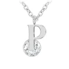 Collier Femme So Charm - B1498-P - Collier Initiale Argenté
