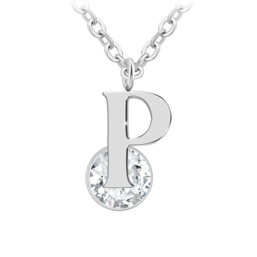 Collier Femme So Charm - B1498-P - Collier Initiale Argenté
