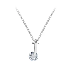 Collier Femme So Charm - B1498-J - Collier Initiale Argenté