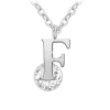 Collier Femme So Charm - B1498-F - Collier Initiale Argenté