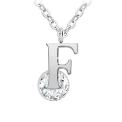 Collier Femme So Charm - B1498-F - Collier Initiale Argenté