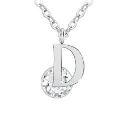 Collier Femme So Charm - B1498-D - Collier Initiale Argenté