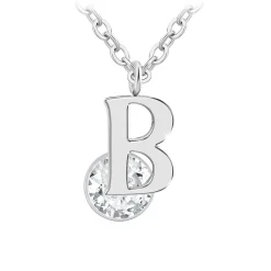 Collier Femme So Charm - B1498-B - Collier Initiale Argenté
