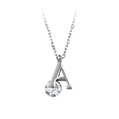 Collier Femme So Charm - B1498-A - Collier Initiale Argenté