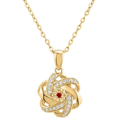 Collier Femme So Charm - BD2034-DORE-COLLIER-RUBY - Collier Mode Doré