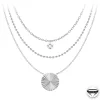 Collier Femme So Charm - B2115-ARGENT+B2382-ARGENT-10001-CRYS+B2385-ARGENT - Colliers Mode Argentés