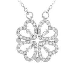 Collier Femme So Charm - B3133-ARGENT - Collier Trèfle Argenté