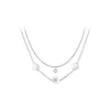 Collier Femme So Charm - B2411-ARGENT+B2382-ARGENT-10001-CRYS - Collier Mode Argenté