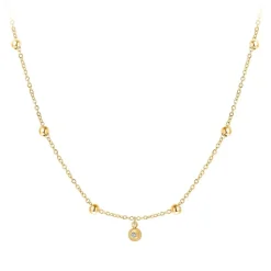 Collier Femme So Charm - BD2370-DORE-DIAMANT - Collier Mode Doré