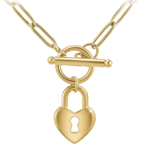 Collier Femme So Charm - B3230-DORE - Collier Coeur Doré