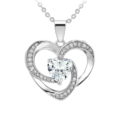 Collier Femme So Charm - B3053-ARGENT - Collier Coeur Argenté