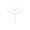 Collier Femme So Charm - B2274-ARGENT+B2382-ARGENT-10004-WHITE - Collier Mode Argenté