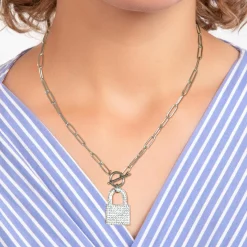 Collier Femme So Charm - B3139-ARGENT - Collier Cadenas Argenté