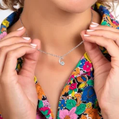 Collier Femme So Charm - B1498-C - Collier Initiale Argenté