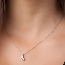 Collier Femme So Charm - B1498-A - Collier Initiale Argenté