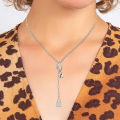 Collier Femme So Charm - B3031-ARGENT - Collier Cadenas Argenté