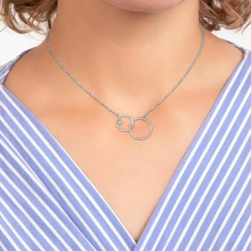 Collier Femme So Charm - BD2289-ARGENT-DIAMANT - Collier Mode Argenté