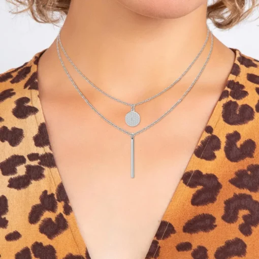 Collier Femme So Charm - BD2728-ARGENT-DIAMANT - Collier Mode Argenté