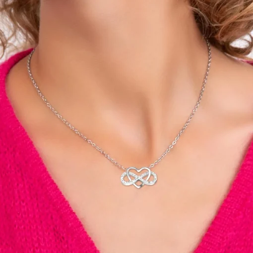 Collier Femme So Charm - B2845-ARGENT - Collier Infini Argenté