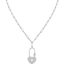 Collier Femme So Charm - B3270-ARGENT - Collier Cadenas Argenté