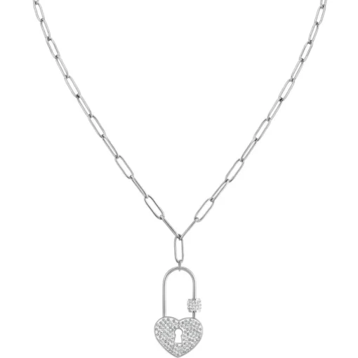 Collier Femme So Charm - B3270-ARGENT - Collier Cadenas Argenté