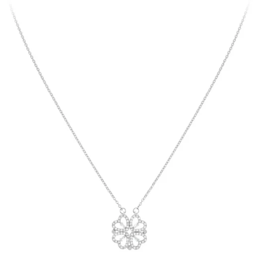 Collier Femme So Charm - B3133-ARGENT - Collier Trèfle Argenté