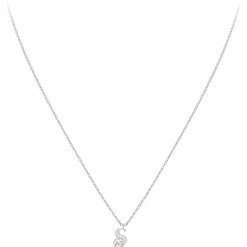 Collier Femme So Charm - B1498-S - Collier Initiale Argenté
