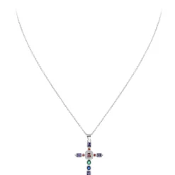 Collier Femme So Charm - B2684 - Collier Croix Argenté