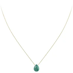 Collier Femme So Charm - B2498-MALACHITE - Collier Mode Doré