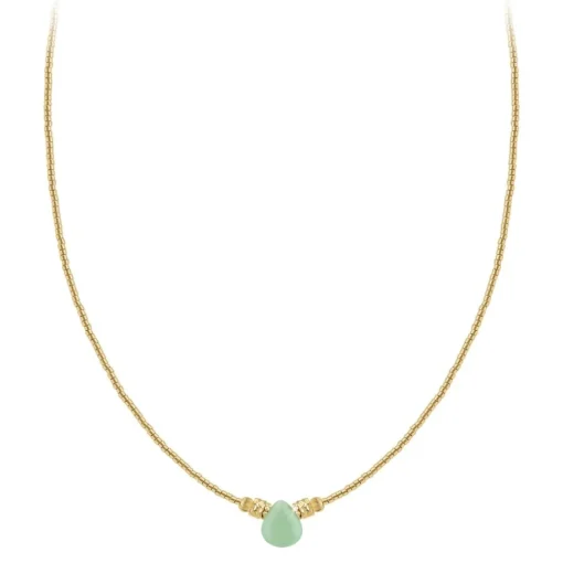 Collier Femme So Charm - B4179-VERT - Collier Mode Doré