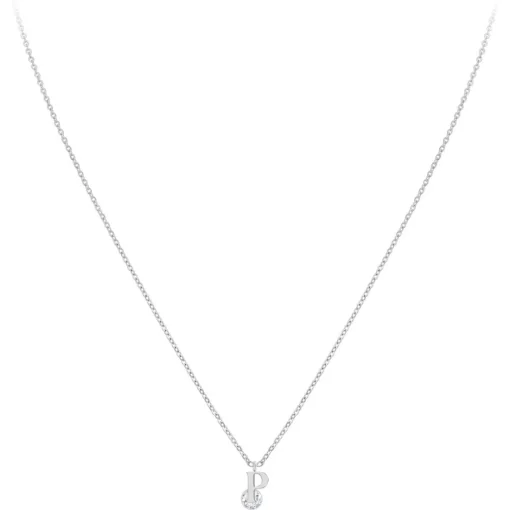 Collier Femme So Charm - B1498-P - Collier Initiale Argenté