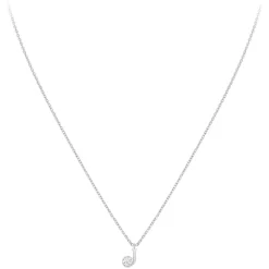 Collier Femme So Charm - B1498-J - Collier Initiale Argenté