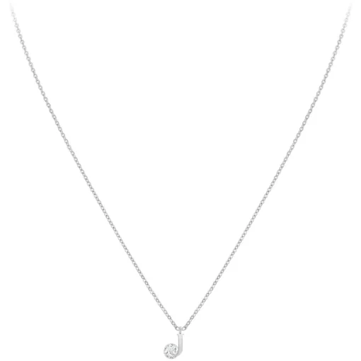 Collier Femme So Charm - B1498-J - Collier Initiale Argenté