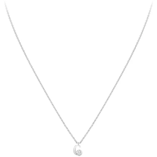 Collier Femme So Charm - B1498-G - Collier Initiale Argenté