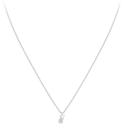 Collier Femme So Charm - B1498-F - Collier Initiale Argenté