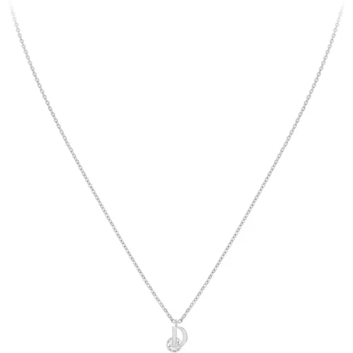 Collier Femme So Charm - B1498-D - Collier Initiale Argenté