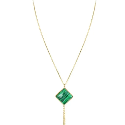 Collier Femme So Charm - B3040-MALACHITE - Collier Mode Doré