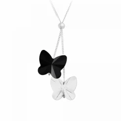 Collier Femme So Charm - BS161-SN016-JET-CRYS Métal Argent